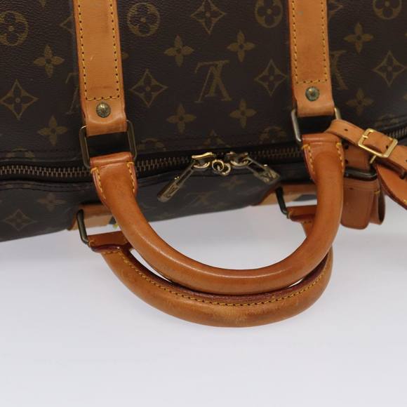 LOUIS VUITTON Monogram Keepall 55 Boston Bag M41424 LV Auth 83060 - Picture 7 of 16